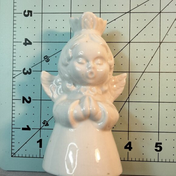 Handerbeit Praying Angel Candle Holder White Ceramic Porcelain Vintage Germany - Picture 9 of 9